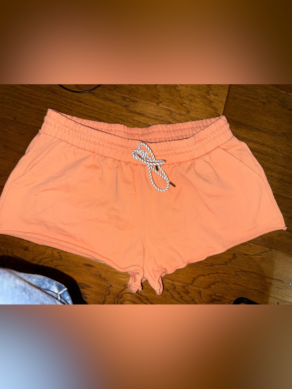 (L) Parke Women's Coral Athletic Drawstring Shorts